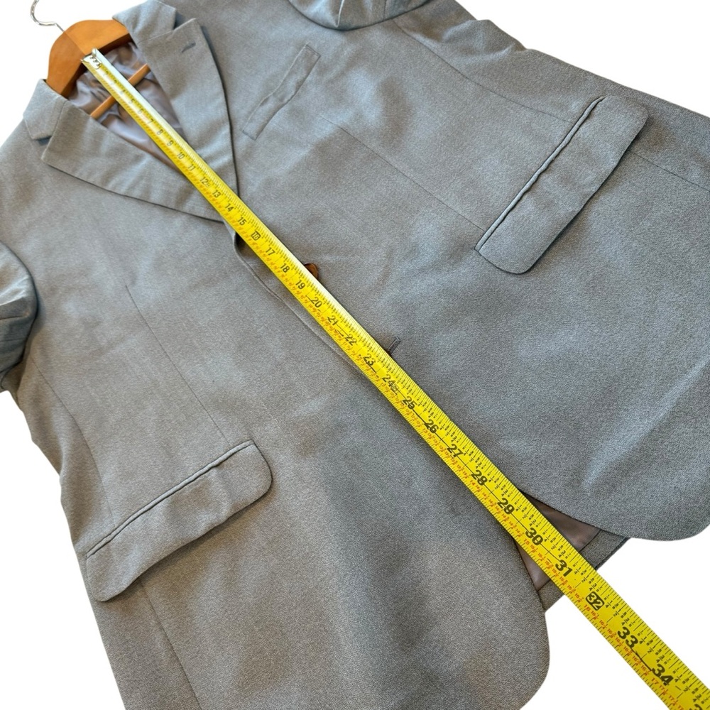 Ralph Lauren Men 44R Wool/Silk Blend Gray Blazer Sport Jacket Single Breasted - Picture 13 of 14
